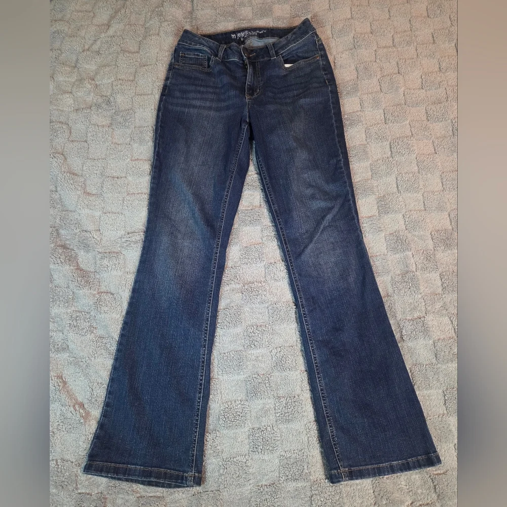 M Jeans By Maurices Women's Curvy High Rise Curvy Boot Blue Jeans Size 8 - Picture 1 of 12